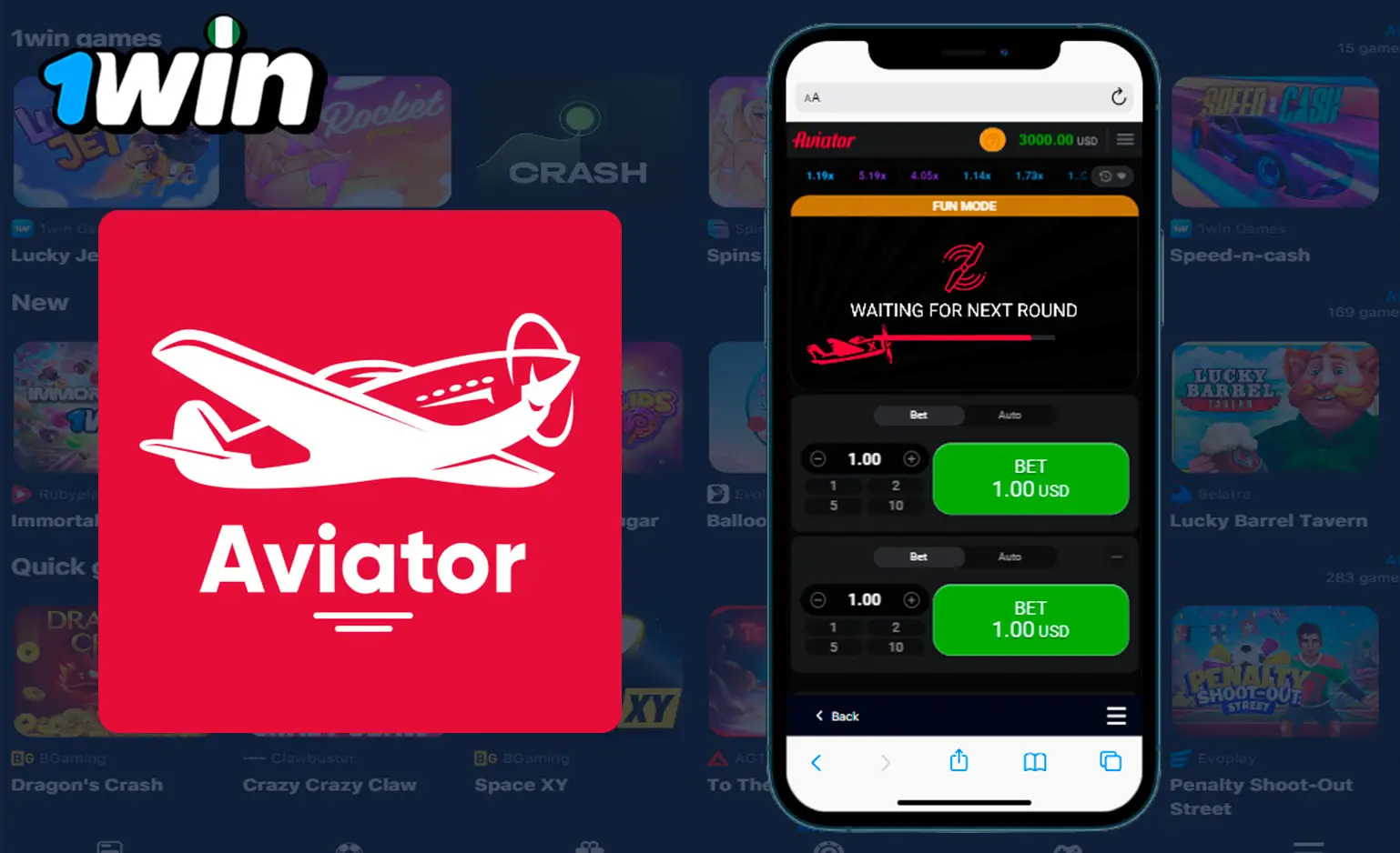 Deposit 1win Aviator